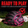 imageFranklin Sports Youth Teeball Gloves  Shok Sorb Kids Baseball  Teeball Mitt  Boys  Girls Fielders Gloves for Teeball Baseball  Softball  105quot Inch Glove  Multiple ColorsGraphitePink