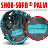 imageFranklin Sports Youth Teeball Gloves  Shok Sorb Kids Baseball  Teeball Mitt  Boys  Girls Fielders Gloves for Teeball Baseball  Softball  105quot Inch Glove  Multiple ColorsGraphiteBlue