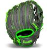 imageFranklin Sports Youth Teeball Gloves  Shok Sorb Kids Baseball  Teeball Mitt  Boys  Girls Fielders Gloves for Teeball Baseball  Softball  105quot Inch Glove  Multiple ColorsGraphiteLime