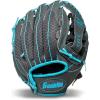 imageFranklin Sports Youth Teeball Gloves  Shok Sorb Kids Baseball  Teeball Mitt  Boys  Girls Fielders Gloves for Teeball Baseball  Softball  105quot Inch Glove  Multiple ColorsGraphiteBlue