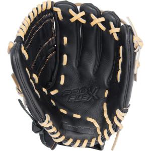 imageFranklin Sports Baseball Glove  ProFlex Adult Baseball  Softball Glove  Baseball  Fastpitch Softball Outfield Mitt  Left Handed Throw  Right Handed ThrowBlackCamel