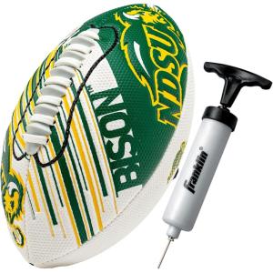 imageFranklin Sports NCAA Football  Youth Mini Football  85quot Football SPACELACE Easy Grip Texture Perfect for KidsN Dakota State Bison