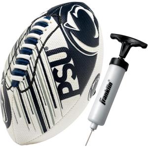 imageFranklin Sports NCAA Football  Youth Mini Football  85quot Football SPACELACE Easy Grip Texture Perfect for KidsPenn State Nittany Lions