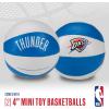 imageFranklin Sports NBA Toy Basketballs  2 Pack of Kids Soft Mini Basketballs for Over the Door  Indoor Hoops  NBA Fan Shop Kids Soft Toy Basketballs  2 Mini Balls IncludedOklahoma City Thunder