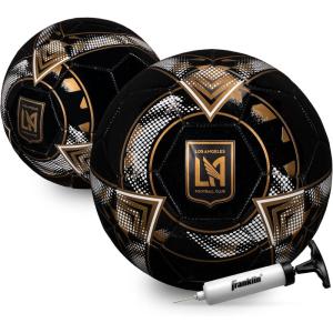 imageFranklin Sports Official MLS Team Soccer Balls  Official Size 5 Soccer Balls  Regulation Size  Weight Soccer Ball for Kids  Adults  Boys  Girls Soccer Ball  Air Pump IncludedLos Angeles Football Club