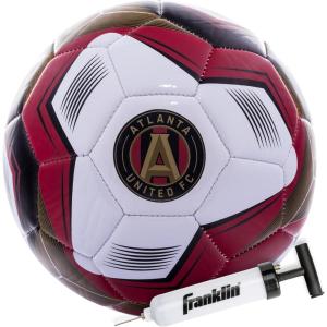 imageFranklin Sports Official MLS Team Soccer Balls  Official Size 5 Soccer Balls  Regulation Size  Weight Soccer Ball for Kids  Adults  Boys  Girls Soccer Ball  Air Pump IncludedAtlanta United FC 2
