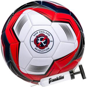 imageFranklin Sports Official MLS Team Soccer Balls  Official Size 5 Soccer Balls  Regulation Size  Weight Soccer Ball for Kids  Adults  Boys  Girls Soccer Ball  Air Pump IncludedNew England Revolution 2
