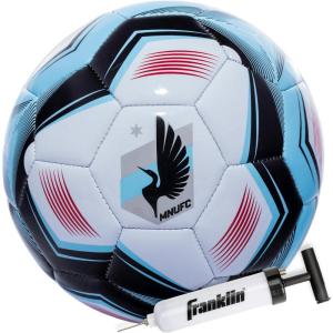imageFranklin Sports Official MLS Team Soccer Balls  Official Size 5 Soccer Balls  Regulation Size  Weight Soccer Ball for Kids  Adults  Boys  Girls Soccer Ball  Air Pump IncludedMinnesota United FC 2