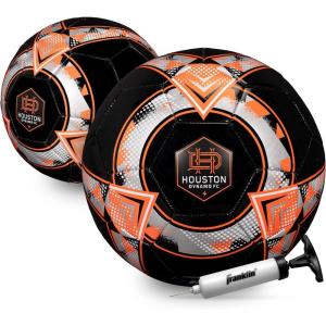 imageFranklin Sports Official MLS Team Soccer Balls  Official Size 5 Soccer Balls  Regulation Size  Weight Soccer Ball for Kids  Adults  Boys  Girls Soccer Ball  Air Pump IncludedHouston Dynamo
