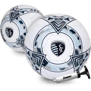 imageFranklin Sports Official MLS Team Soccer Balls  Official Size 5 Soccer Balls  Regulation Size  Weight Soccer Ball for Kids  Adults  Boys  Girls Soccer Ball  Air Pump IncludedSporting Kansas City