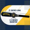 imageFranklin Sports MLB Jumbo Foam Baseball Bat  Ball Sets  Kids Oversize Foam Baseball Bats  Soft Baseballs  Indoor  Outdoor Youth Baseball Toy  MLB Team Baseball Bat  Ball SetsMilwaukee Brewers
