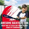 imageFranklin Sports MLB Jumbo Foam Baseball Bat  Ball Sets  Kids Oversize Foam Baseball Bats  Soft Baseballs  Indoor  Outdoor Youth Baseball Toy  MLB Team Baseball Bat  Ball SetsCleveland Guardians