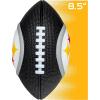 imageFranklin Sports NFL Team Foam Footballs  Soft Foam Youth Mini Footballs for All NFL Teams  Kids Junior 85quot Football  Air Pump Sets  Official NFL Licensed FootballPittsburgh Steelers