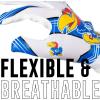 imageFranklin Sports Youth NCAA Football Receiver Gloves  Receiver Gloves for Kids  NCAA Team Logos and Silicone Palm  Youth Pair  Great for Games ampamp CostumesKansas Jayhawks
