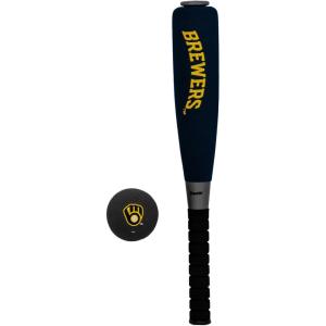 imageFranklin Sports MLB Jumbo Foam Baseball Bat  Ball Sets  Kids Oversize Foam Baseball Bats  Soft Baseballs  Indoor  Outdoor Youth Baseball Toy  MLB Team Baseball Bat  Ball SetsMilwaukee Brewers