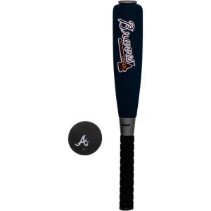 imageFranklin Sports MLB Jumbo Foam Baseball Bat  Ball Sets  Kids Oversize Foam Baseball Bats  Soft Baseballs  Indoor  Outdoor Youth Baseball Toy  MLB Team Baseball Bat  Ball SetsAtlanta Braves