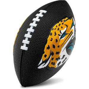 imageFranklin Sports NFL Team Foam Footballs  Soft Foam Youth Mini Footballs for All NFL Teams  Kids Junior 85quot Football  Air Pump Sets  Official NFL Licensed FootballJacksonville Jaguars