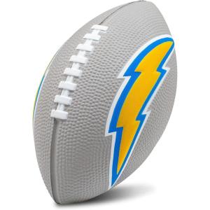 imageFranklin Sports NFL Team Foam Footballs  Soft Foam Youth Mini Footballs for All NFL Teams  Kids Junior 85quot Football  Air Pump Sets  Official NFL Licensed FootballLos Angeles Chargers