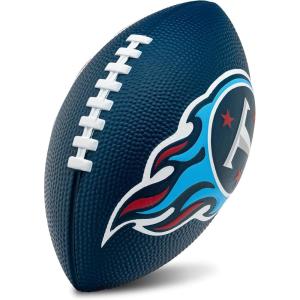 imageFranklin Sports NFL Team Foam Footballs  Soft Foam Youth Mini Footballs for All NFL Teams  Kids Junior 85quot Football  Air Pump Sets  Official NFL Licensed FootballTennessee Titans
