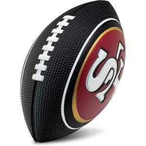 imageFranklin Sports NFL Team Foam Footballs  Soft Foam Youth Mini Footballs for All NFL Teams  Kids Junior 85quot Football  Air Pump Sets  Official NFL Licensed FootballSan Francisco 49ers