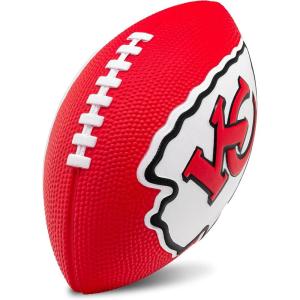 imageFranklin Sports NFL Team Foam Footballs  Soft Foam Youth Mini Footballs for All NFL Teams  Kids Junior 85quot Football  Air Pump Sets  Official NFL Licensed FootballKansas City Chiefs
