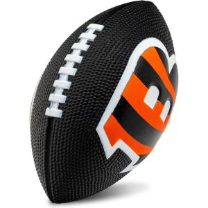 imageFranklin Sports NFL Team Foam Footballs  Soft Foam Youth Mini Footballs for All NFL Teams  Kids Junior 85quot Football  Air Pump Sets  Official NFL Licensed FootballCincinnati Bengals
