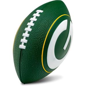 imageFranklin Sports NFL Team Foam Footballs  Soft Foam Youth Mini Footballs for All NFL Teams  Kids Junior 85quot Football  Air Pump Sets  Official NFL Licensed FootballGreen Bay Packers
