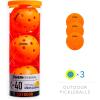 imageFranklin Sports X40 Outdoor Pickleballs  Official Ball of USA Pickleball APP Tour  Pickleball US Open  3 Packs 12 Packs 36 Pickleball Buckets 50 100  400 Bulk Packs of Regulation PickleballsLava