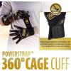 imageFranklin Sports MLB Power Strap Infinite Batting Gloves  Baseball  Softball Long Cuff Batting Gloves  Adult  YouthBlackGold