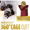 imageFranklin Sports MLB Power Strap Infinite Batting Gloves  Baseball  Softball Long Cuff Batting Gloves  Adult  YouthBurgundyGold