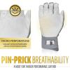 imageFranklin Sports MLB Power Strap Infinite Batting Gloves  Baseball  Softball Long Cuff Batting Gloves  Adult  YouthGrey HiLite