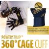 imageFranklin Sports MLB Power Strap Infinite Batting Gloves  Baseball  Softball Long Cuff Batting Gloves  Adult  YouthNavyGold