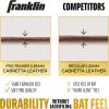 imageFranklin Sports MLB Power Strap Infinite Batting Gloves  Baseball  Softball Long Cuff Batting Gloves  Adult  YouthWhiteGold