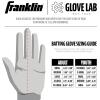 imageFranklin Sports MLB Power Strap Infinite Batting Gloves  Baseball  Softball Long Cuff Batting Gloves  Adult  YouthWhiteGold
