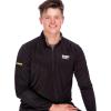 imageFranklin Sports Mens Black Long Sleeve 14 Zip ShirtRelaxed FitBlack