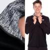 imageFranklin Sports Mens Black Long Sleeve 14 Zip ShirtRelaxed FitBlack