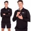 imageFranklin Sports Mens Black Long Sleeve 14 Zip ShirtRelaxed FitBlack
