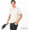 imageFranklin Sports Mens Performance Pickleball TShirt  Workout Short Sleeve  Quick Dry Athletic FabricOat