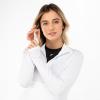 imageFranklin Sports Womens 14 Zip Pickleball Pullover TopLong Sleeve Workout  Exercise ShirtLightweight ActivewearWhite