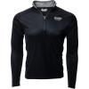 imageFranklin Sports Mens Black Long Sleeve 14 Zip ShirtRelaxed FitBlack