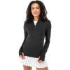 imageFranklin Sports Womens 14 Zip Pickleball Pullover TopLong Sleeve Workout  Exercise ShirtLightweight ActivewearBlack