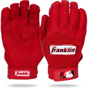 imageFranklin Sports MLB Baseball Batting Gloves  Pro Classic Batting Gloves for Baseball  Softball  Adult Mens  Youth Batting Glove PairsRed