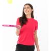 imageFranklin Sports Womens Active Performance Pickleball Top  Short Sleeve TShirt  Running Yoga Gym  Lifestyle TeePink