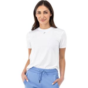 imageFranklin Sports Womens Active Performance Pickleball Top  Short Sleeve TShirt  Running Yoga Gym  Lifestyle TeeWhite