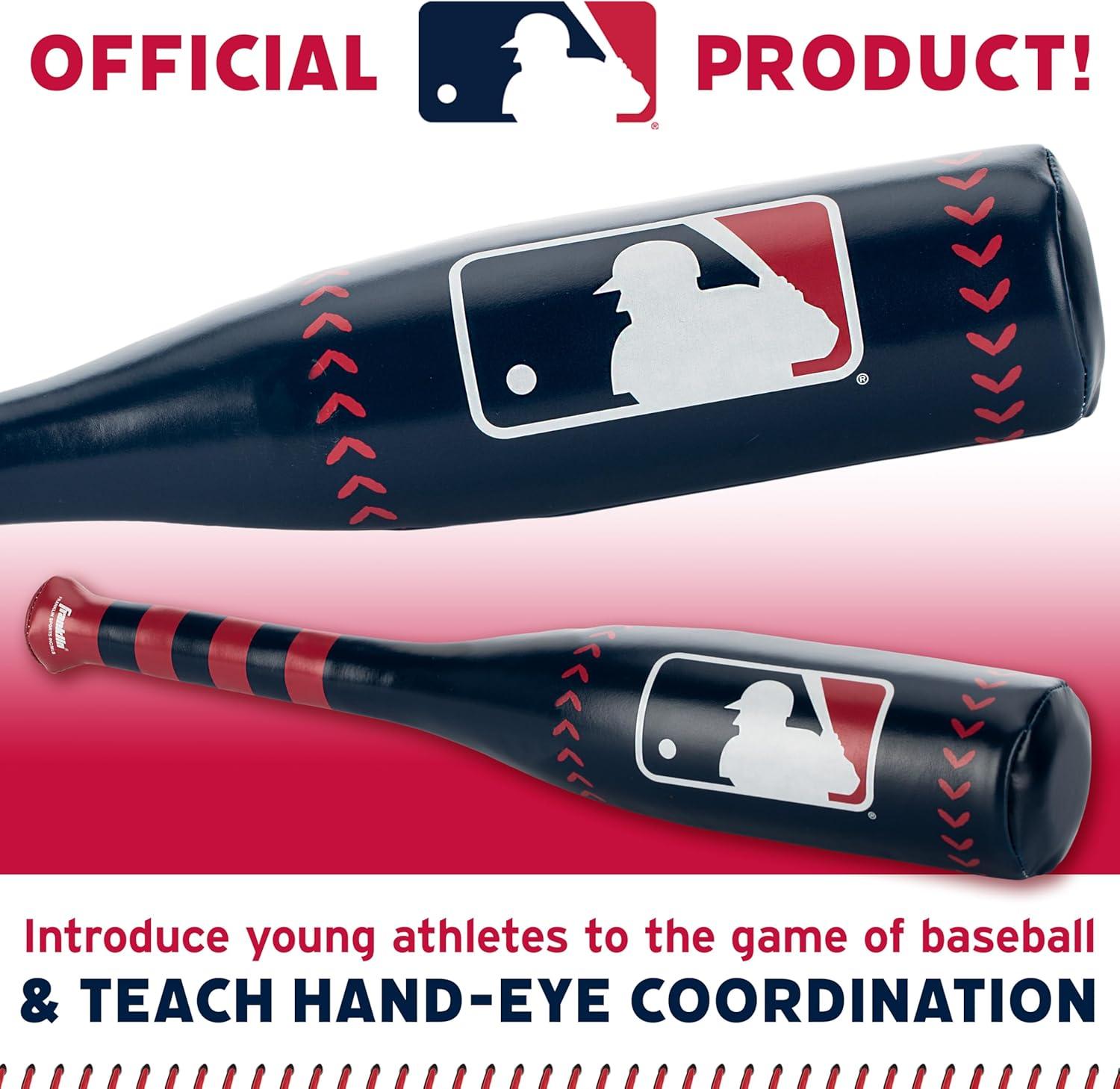 imageFranklin Sports MLB 21quot Soft Sport Bat ampamp Ball  Blue  Lightweight Kids Bat  Ball