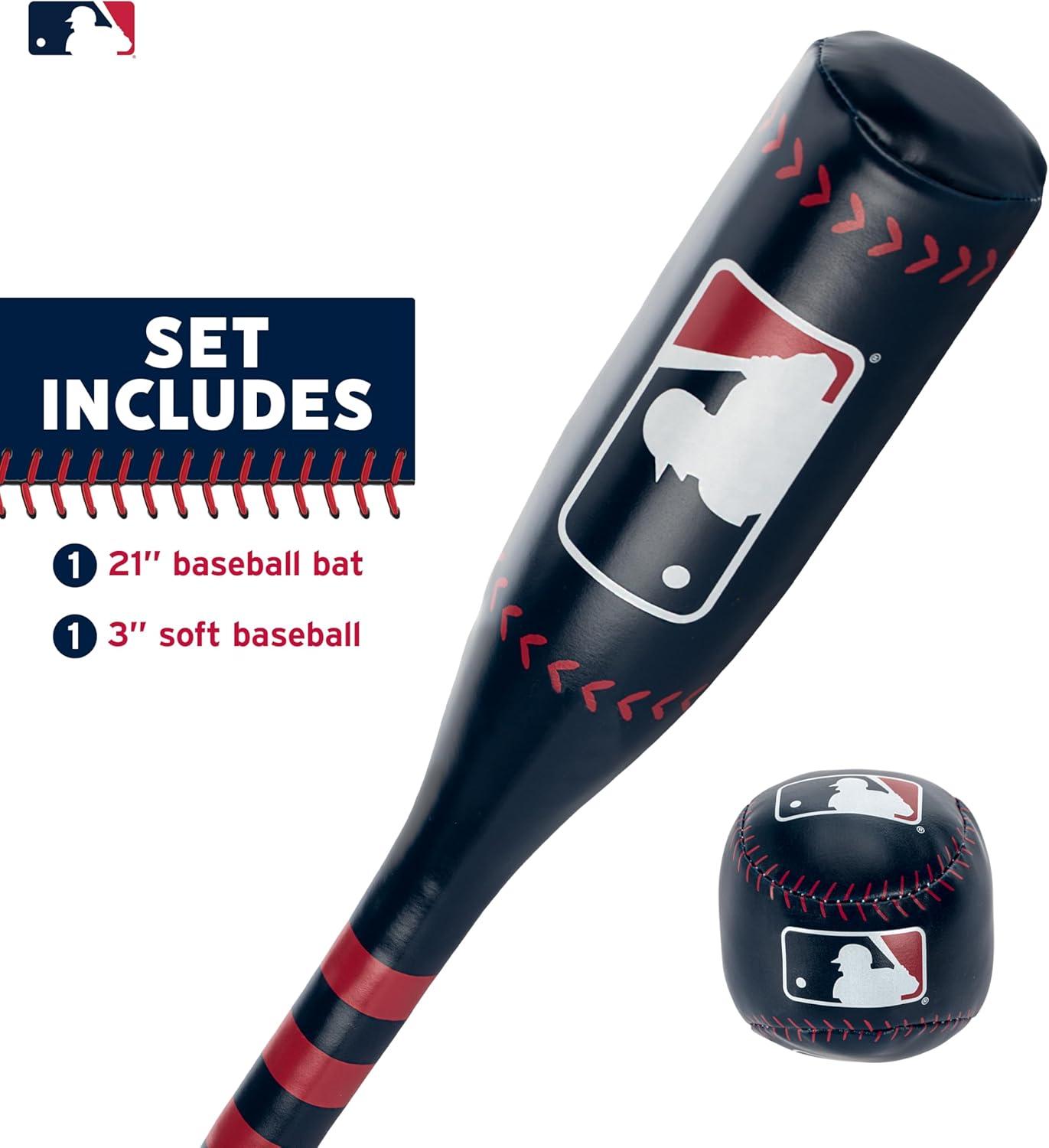 imageFranklin Sports MLB 21quot Soft Sport Bat ampamp Ball  Blue  Lightweight Kids Bat  Ball