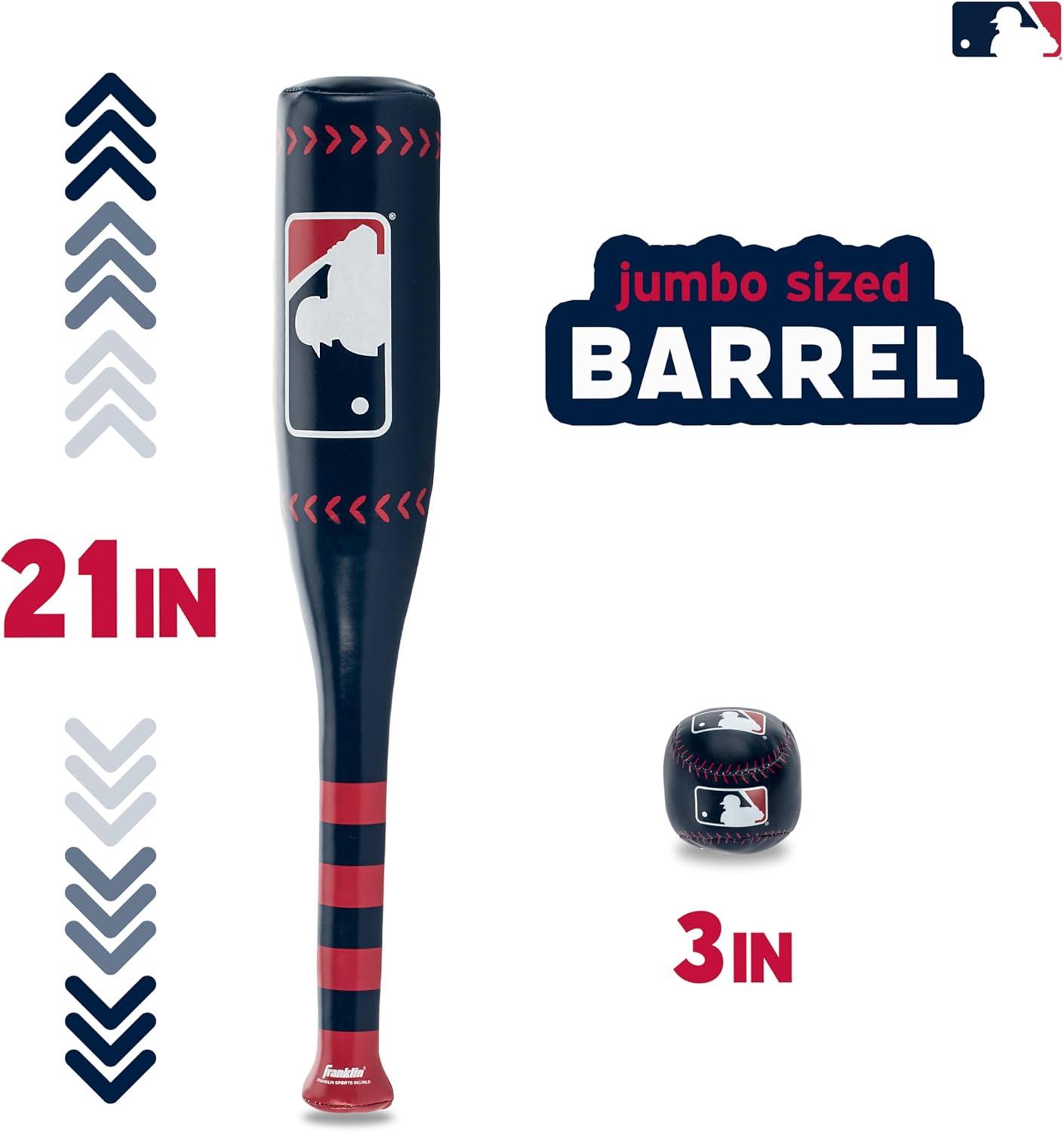 imageFranklin Sports MLB 21quot Soft Sport Bat ampamp Ball  Blue  Lightweight Kids Bat  Ball