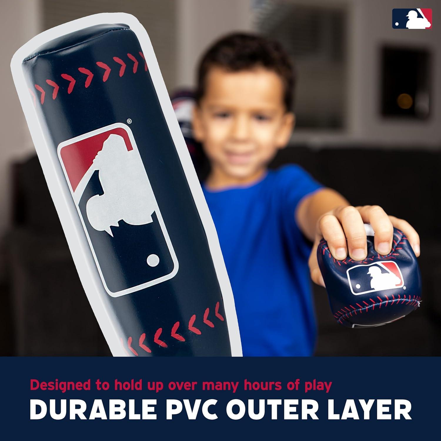 imageFranklin Sports MLB 21quot Soft Sport Bat ampamp Ball  Blue  Lightweight Kids Bat  Ball