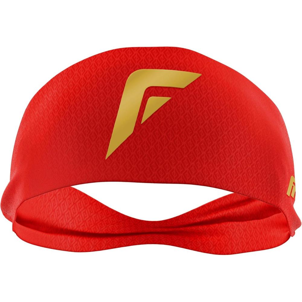 imageFranklin Sports Baseball  Softball Headband  Workout  Athletic Headbands for Men  Women  Sweat Wicking for Running  Exercise  One Size Fits MostRed