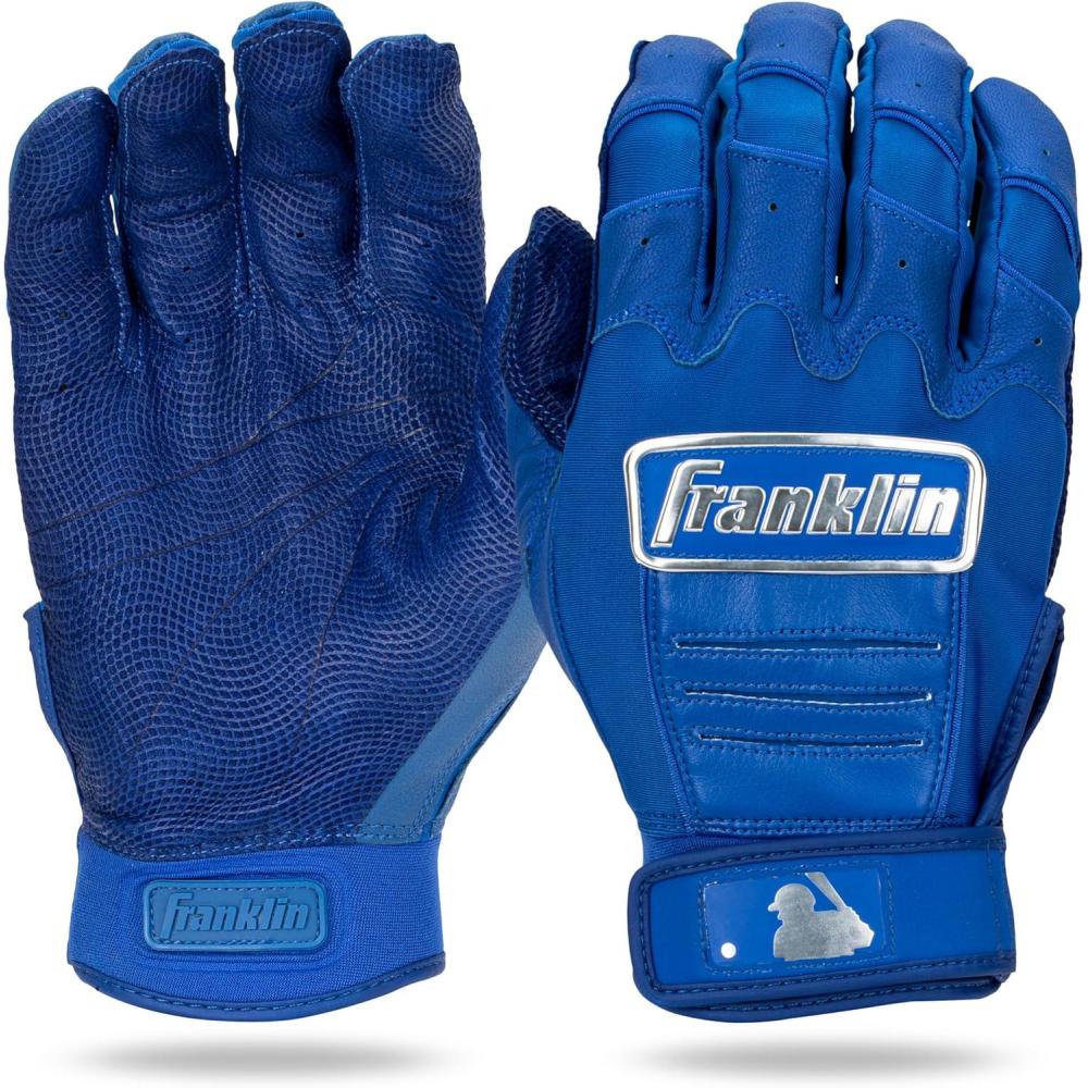 imageFranklin Sports MLB Baseball Batting Gloves  CFX Pro Adult  Youth  Baseball  Softball  Multiple Sizes  ColorsChrome Royal